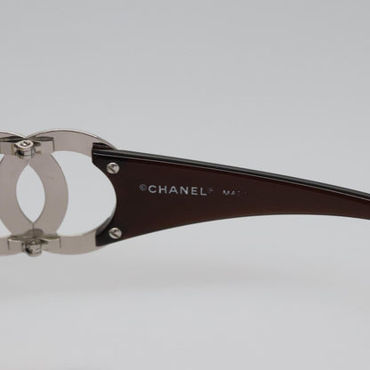 CHANEL Sunglasses plastic Brown CC bs22503