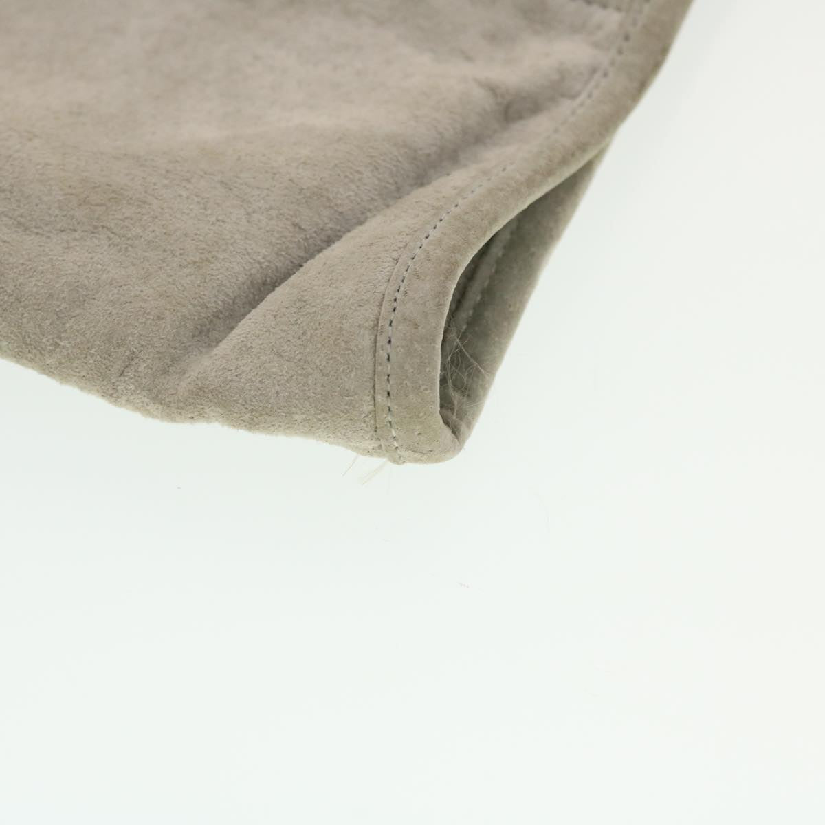 CHANEL Wall Hanging Pouch Suede Gray CC bs5681