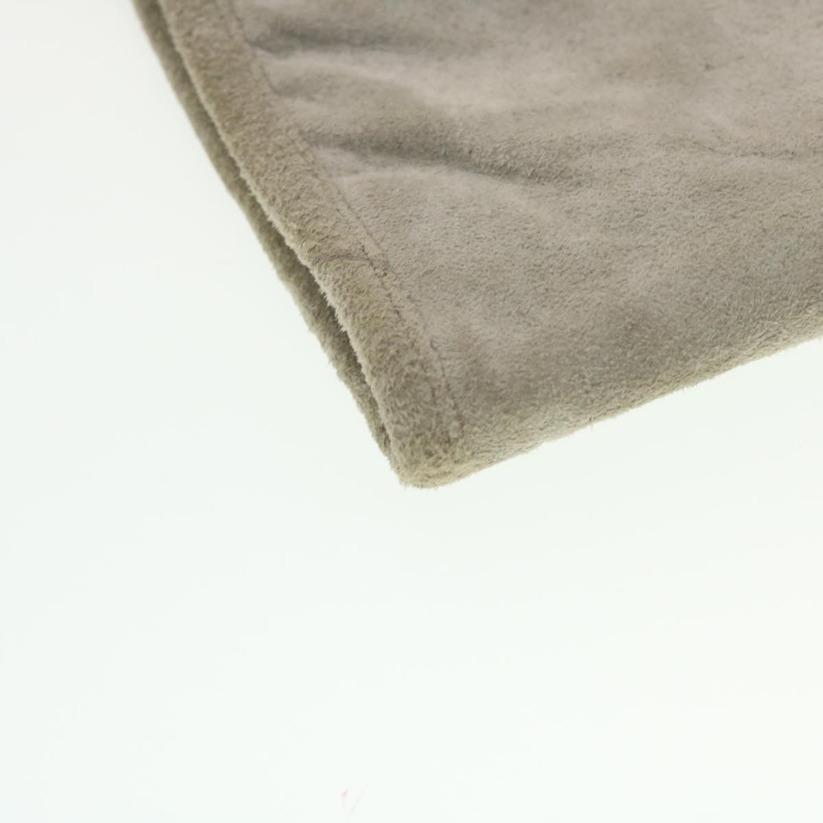CHANEL Wall Hanging Pouch Suede Gray CC bs5681