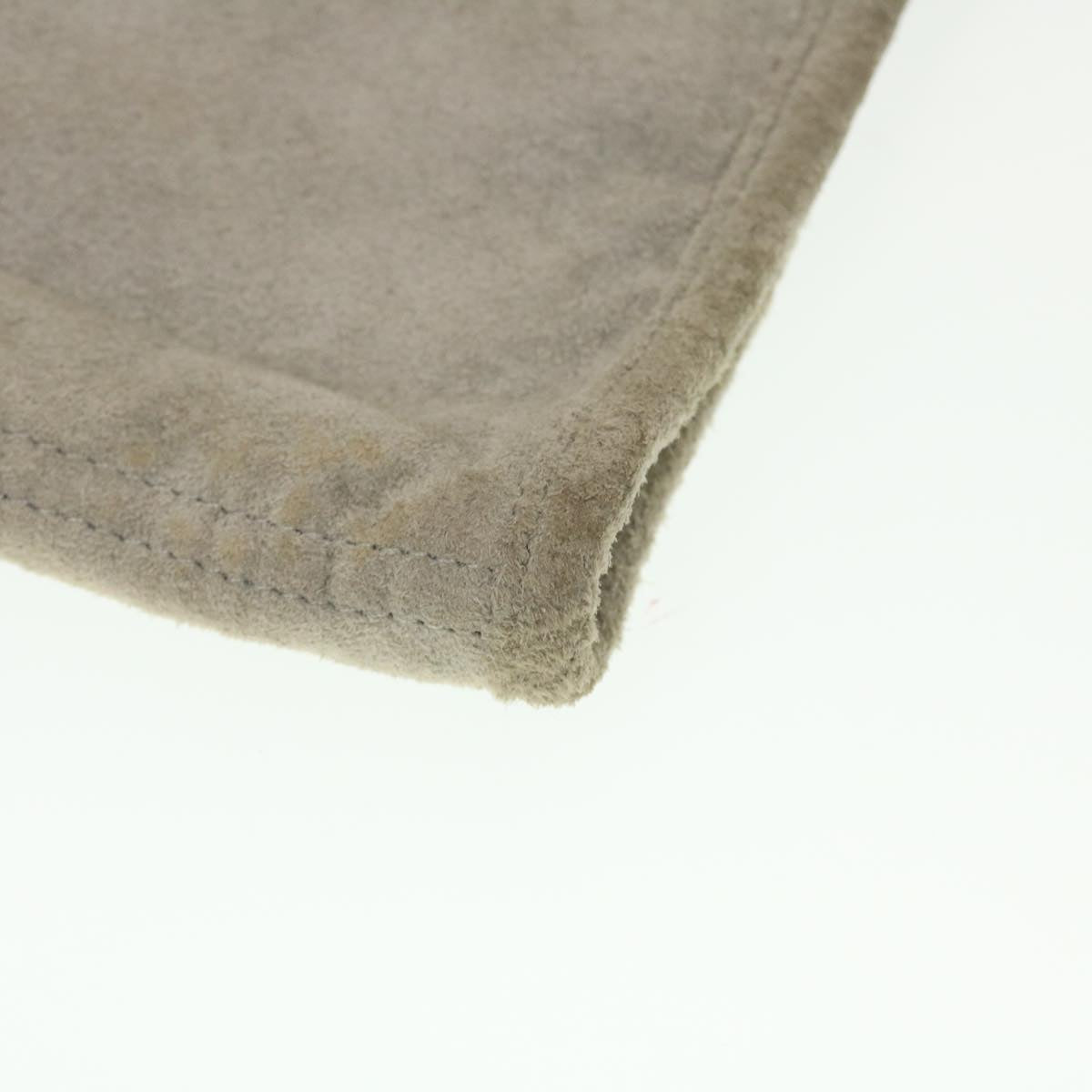 CHANEL Wall Hanging Pouch Suede Gray CC bs5681