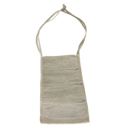 CHANEL Wall Hanging Pouch Suede Gray CC bs5681