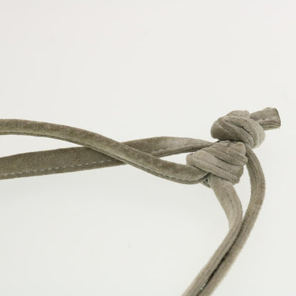 CHANEL Wall Hanging Pouch Suede Gray CC bs5681