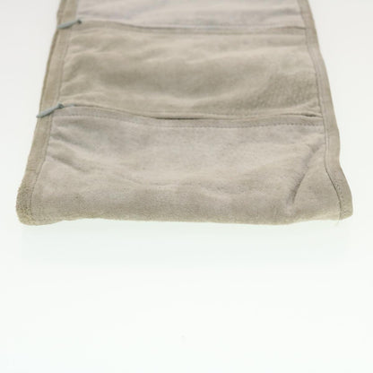 CHANEL Wall Hanging Pouch Suede Gray CC bs5681