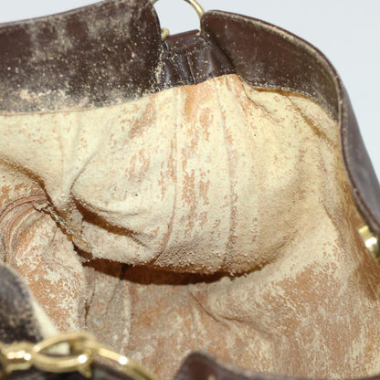 GUCCI Bamboo Shoulder Bag Leather 2way Brown  bs6148