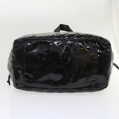 CHANEL Shoulder Bag Patent leather Black CC bs6675