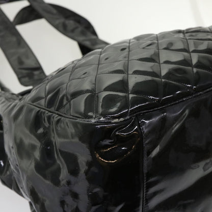 CHANEL Shoulder Bag Patent leather Black CC bs6675