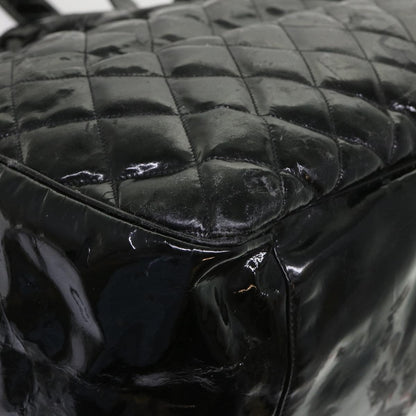 CHANEL Shoulder Bag Patent leather Black CC bs6675