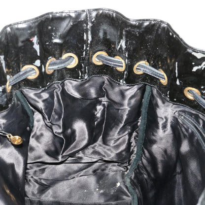 CHANEL Shoulder Bag Patent leather Black CC bs6675
