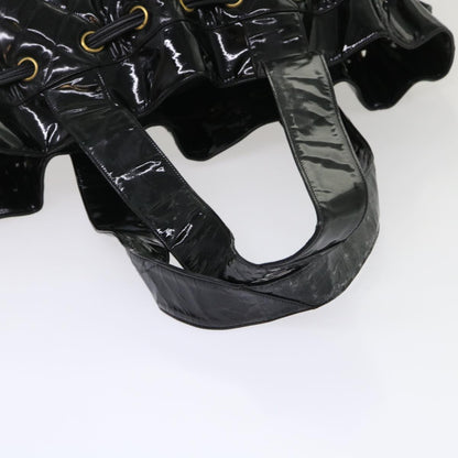 CHANEL Shoulder Bag Patent leather Black CC bs6675