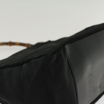 GUCCI Bamboo Shoulder Bag Nylon Black 000205805095  bs6818