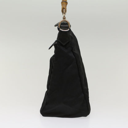 GUCCI Bamboo Shoulder Bag Nylon Black 000205805095  bs6818