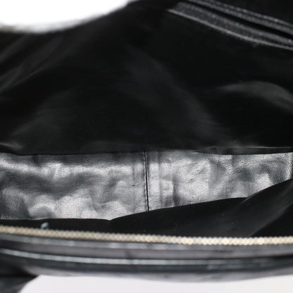 CHANEL V Stitch Hand Bag Leather Black CC bs7027
