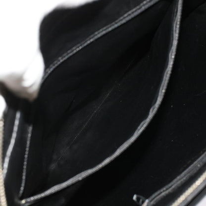 CHANEL V Stitch Hand Bag Leather Black CC bs7027