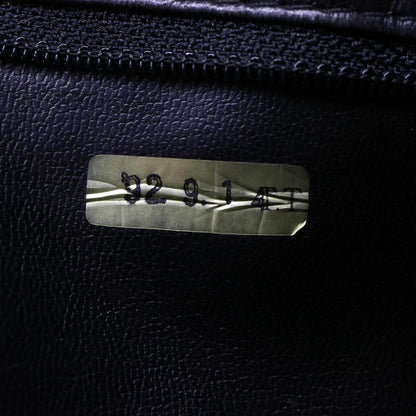 CHANEL V Stitch Hand Bag Leather Black CC bs7027