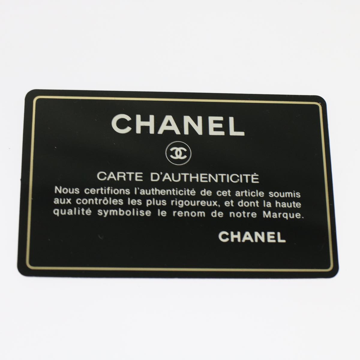 CHANEL V Stitch Hand Bag Leather Black CC bs7027