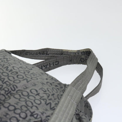 CHANEL Unlimited Shoulder Bag Nylon Silver CC bs8018