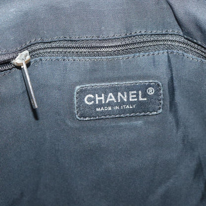 CHANEL Unlimited Shoulder Bag Nylon Silver CC bs8018