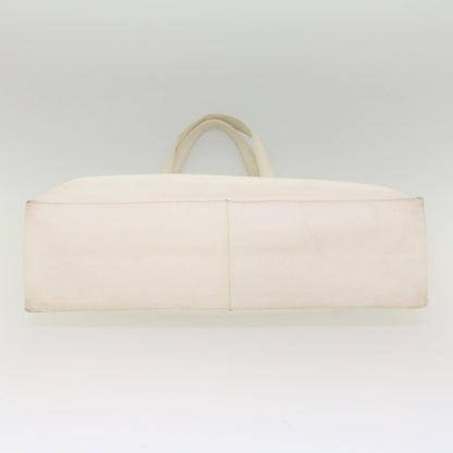 CHANEL Tote Bag Caviar Skin White CC bs8320