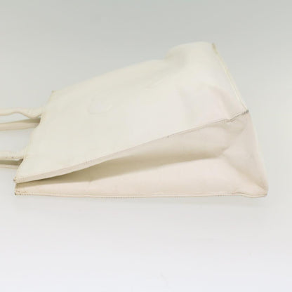 CHANEL Tote Bag Caviar Skin White CC bs8320