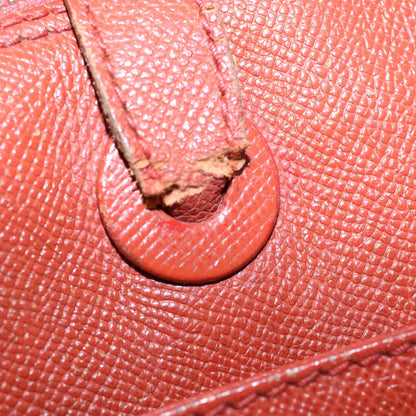 CHANEL Shoulder Bag Leather Orange CC bs8843