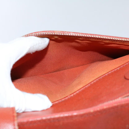 CHANEL Shoulder Bag Leather Orange CC bs8843