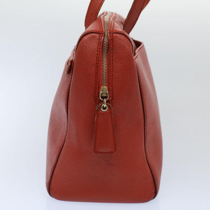 CHANEL Shoulder Bag Leather Orange CC bs8843