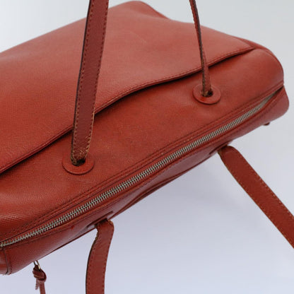CHANEL Shoulder Bag Leather Orange CC bs8843