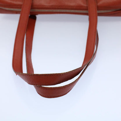 CHANEL Shoulder Bag Leather Orange CC bs8843