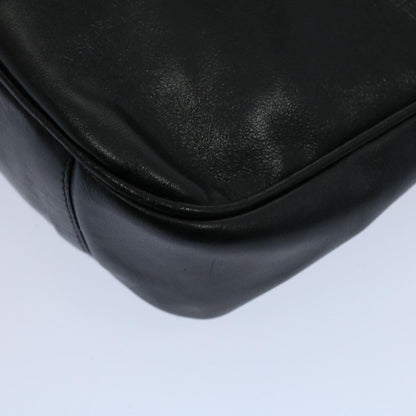 GUCCI Bamboo Shoulder Bag Leather 2way Black 001 2123 1633  bs9068