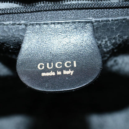 GUCCI Bamboo Shoulder Bag Leather 2way Black 001 2123 1633  bs9068