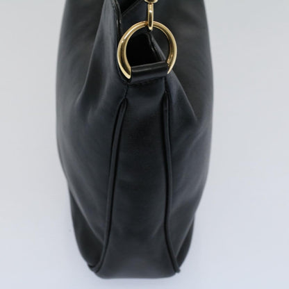GUCCI Bamboo Shoulder Bag Leather 2way Black 001 2123 1633  bs9068
