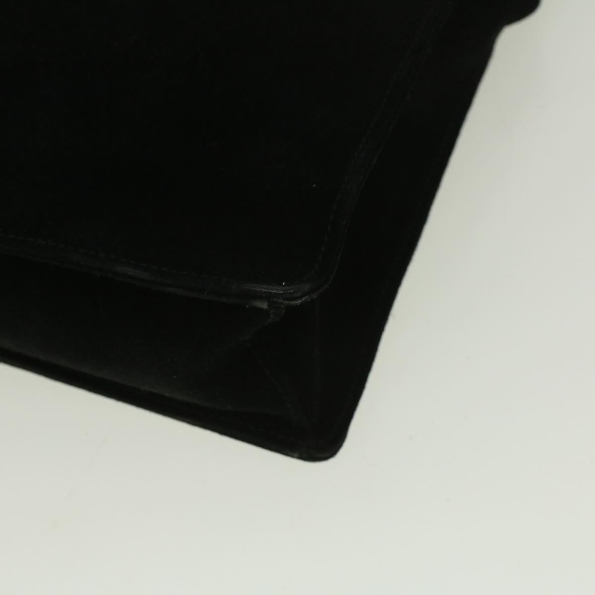 GUCCI Bamboo Shoulder Bag Suede Black 001 3289 2404  bs9084