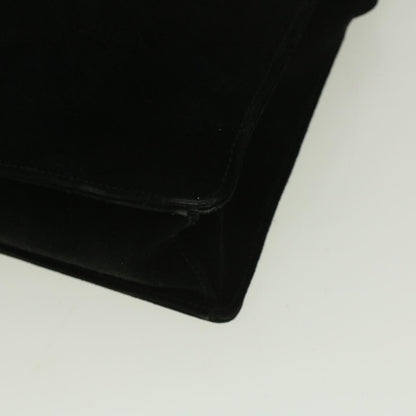 GUCCI Bamboo Shoulder Bag Suede Black 001 3289 2404  bs9084