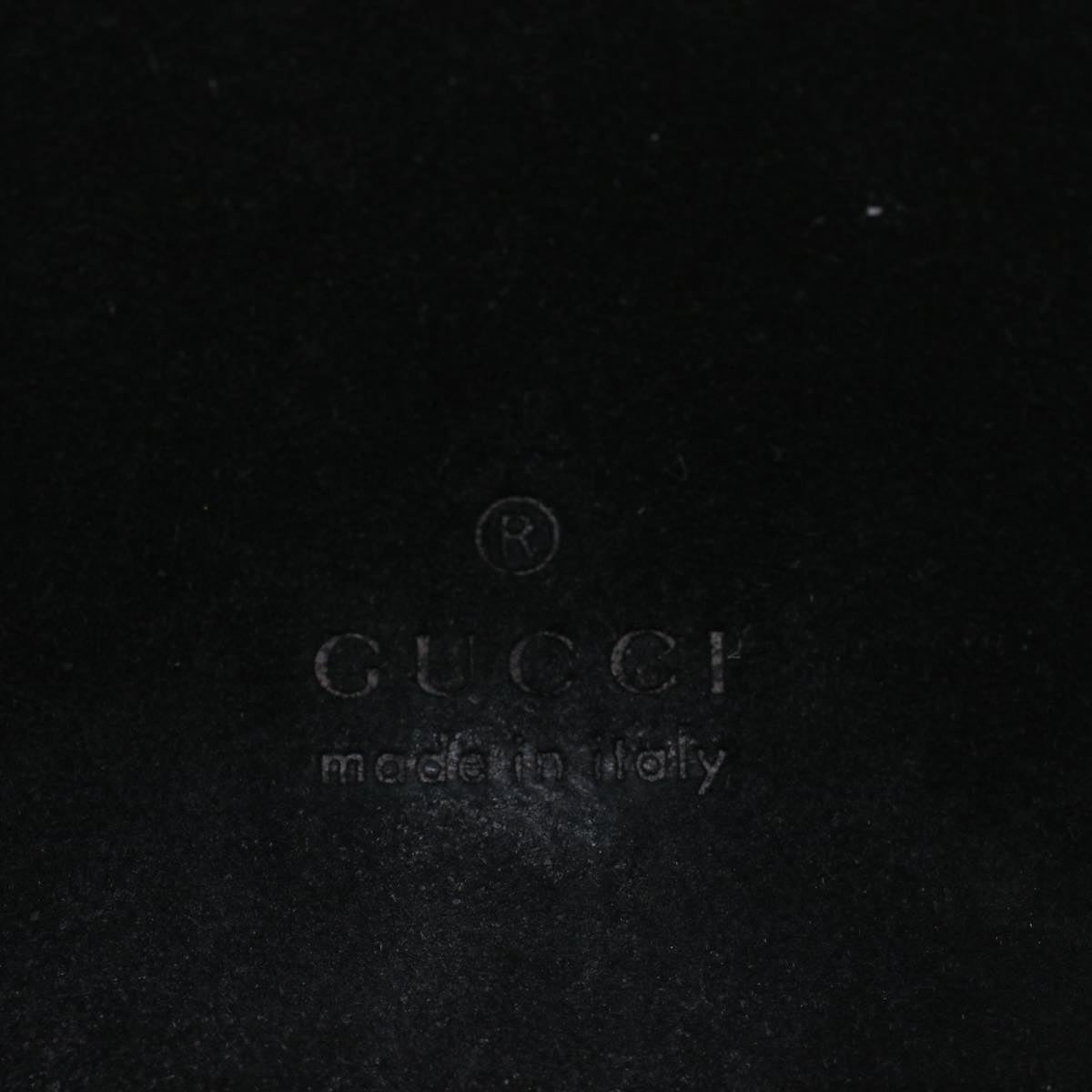 GUCCI Bamboo Shoulder Bag Suede Black 001 3289 2404  bs9084