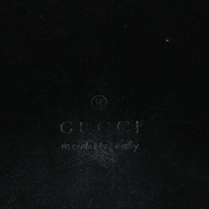 GUCCI Bamboo Shoulder Bag Suede Black 001 3289 2404  bs9084