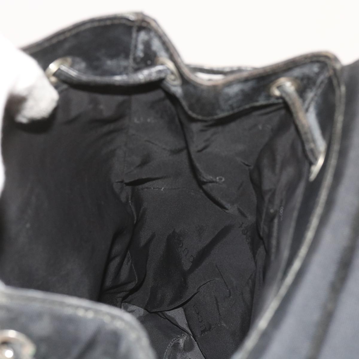 GUCCI Backpack Canvas Black 019 0325 002113  bs9463