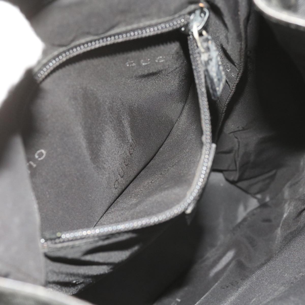 GUCCI Backpack Canvas Black 019 0325 002113  bs9463