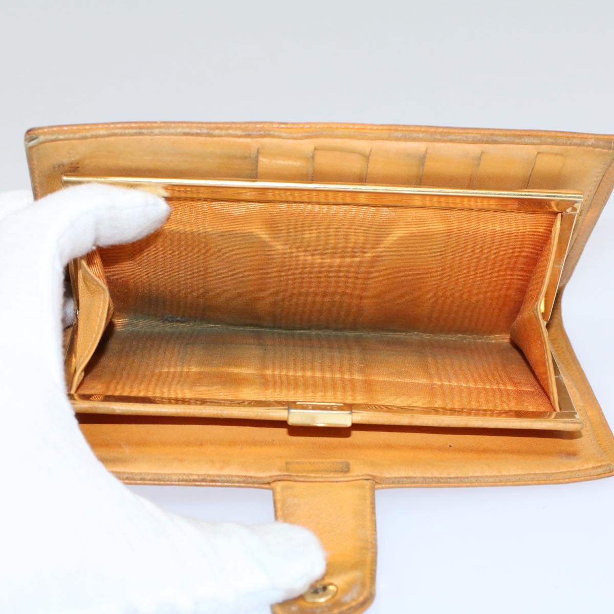 CHANEL Wallet Caviar Skin Brown CC bs9538