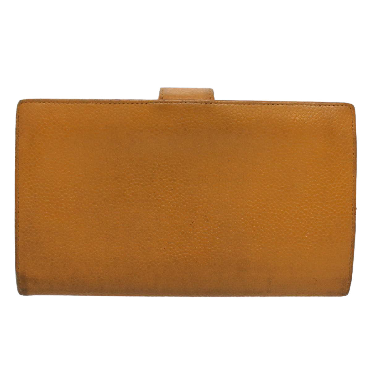CHANEL Wallet Caviar Skin Brown CC bs9538