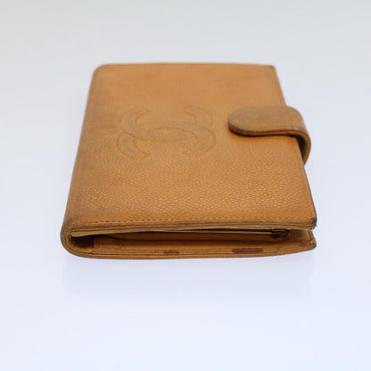 CHANEL Wallet Caviar Skin Brown CC bs9538