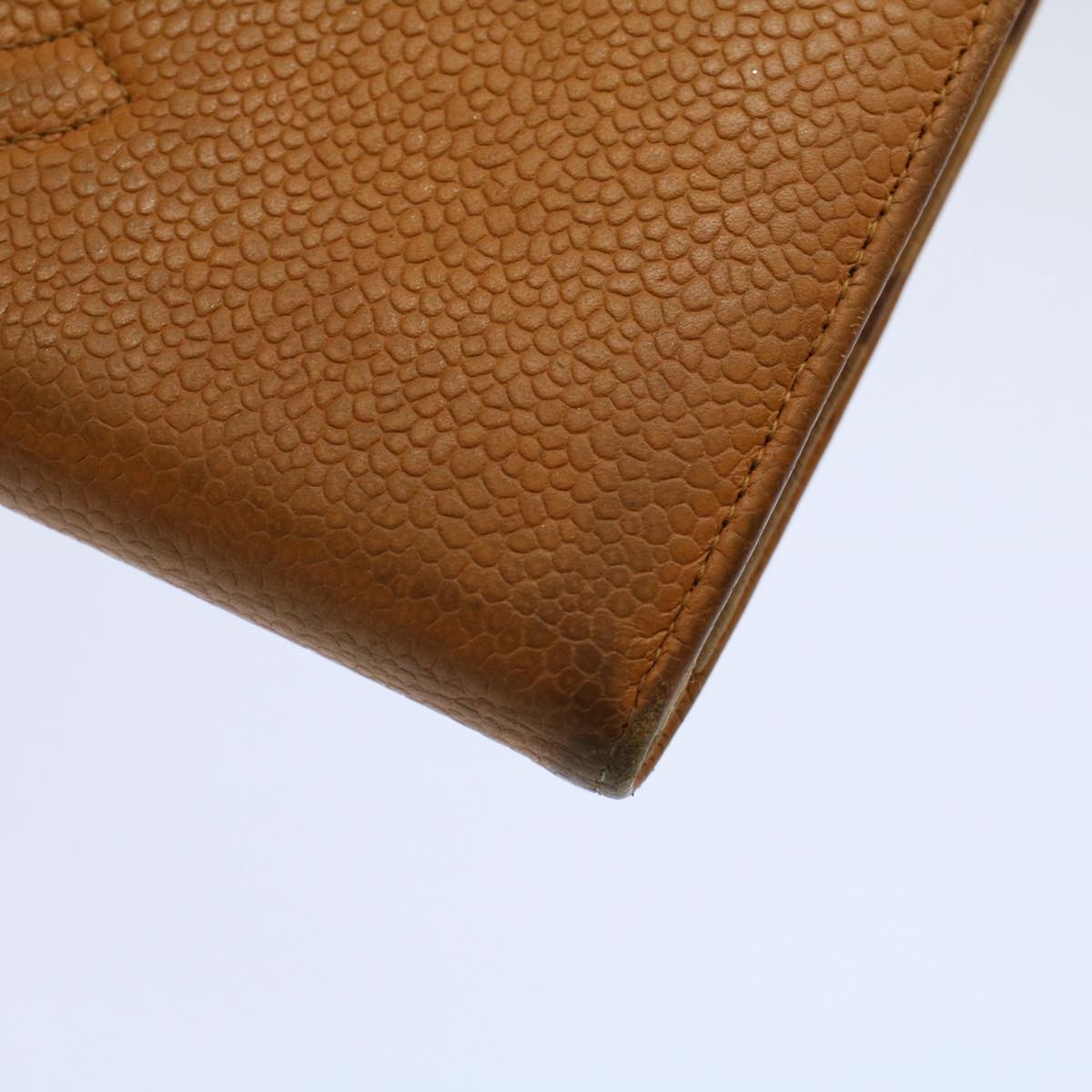 CHANEL Wallet Caviar Skin Brown CC bs9538