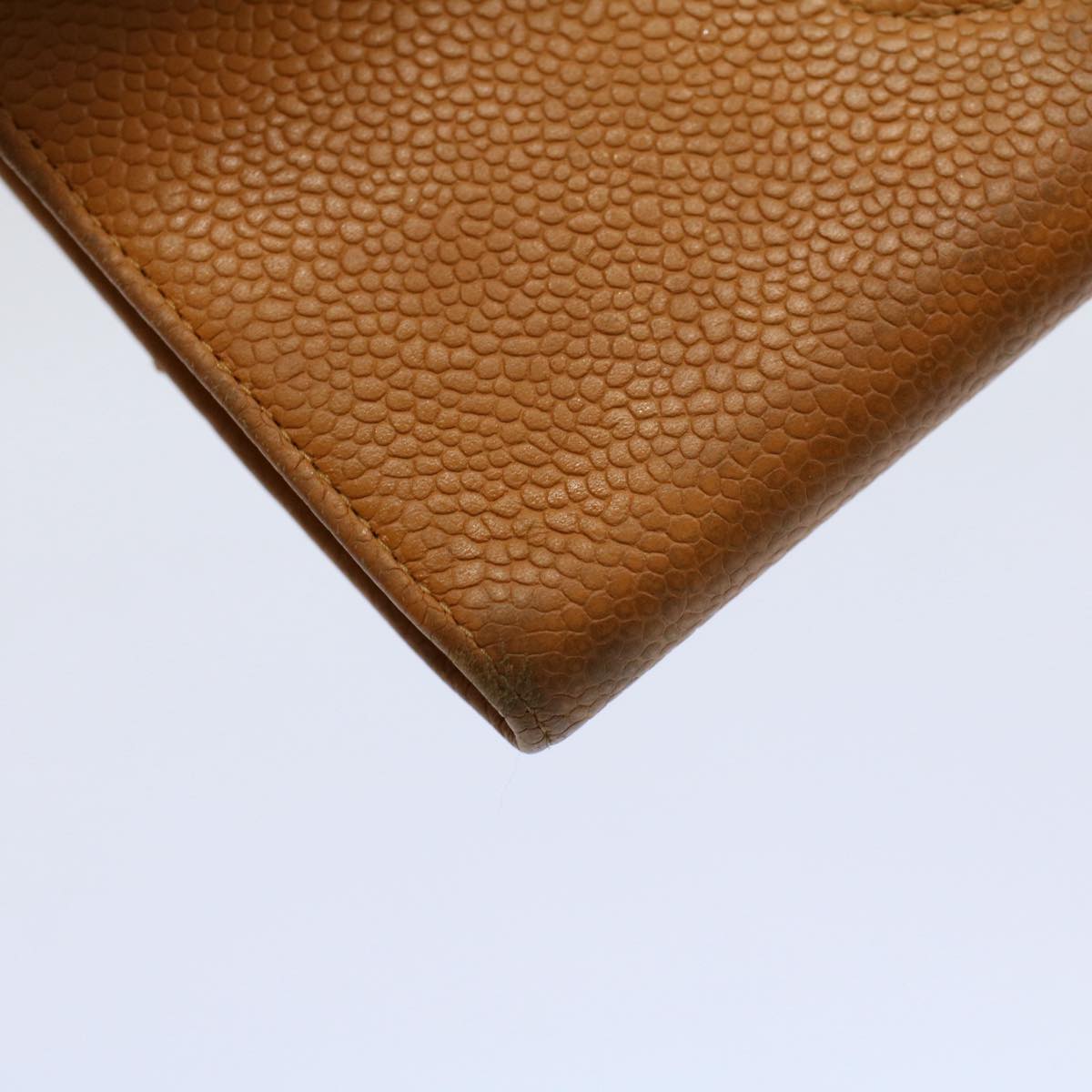 CHANEL Wallet Caviar Skin Brown CC bs9538