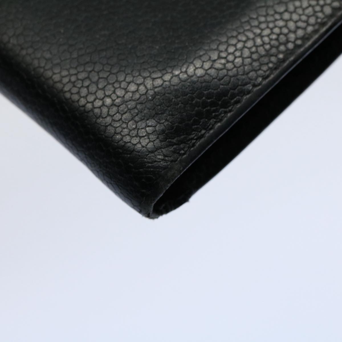 CHANEL Wallet Caviar Skin Black CC bs9539