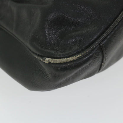 GUCCI Bamboo Shoulder Bag Leather Black  bs9601