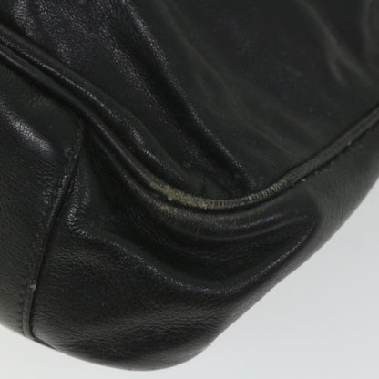 GUCCI Bamboo Shoulder Bag Leather Black  bs9601