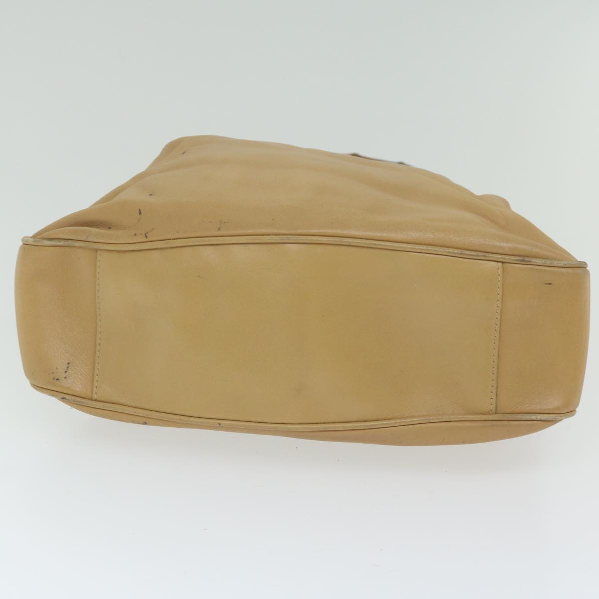 GUCCI Bamboo Shoulder Bag Leather Beige 001 1014 1638  bs9602