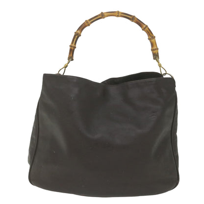 GUCCI Bamboo Shoulder Bag Leather Brown 001 1781 1577  bs9603