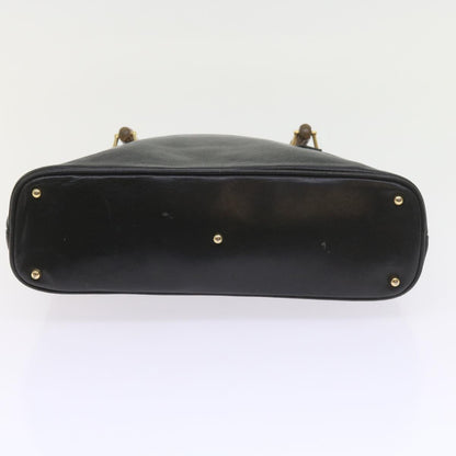 GUCCI Bamboo Shoulder Bag Leather Black 000 0289 200110  bs9692