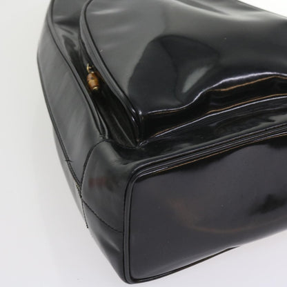 GUCCI Bamboo Body Bag Leather Black 003 3444 0027  bs9736