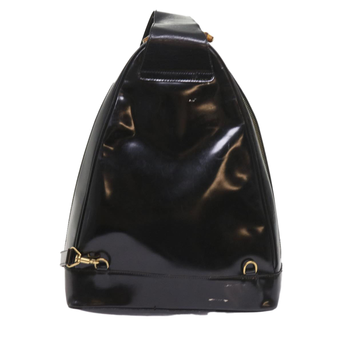 GUCCI Bamboo Body Bag Leather Black 003 3444 0027  bs9736